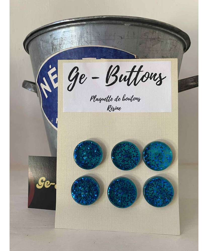 Bleu paillette 25mm