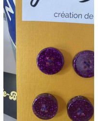 Violet paillette 20mm
