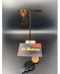 MAN Noir feuilles bronze