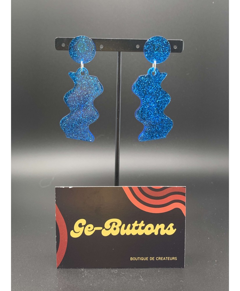 Caro bleu paillette