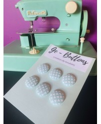 Boutons geo vert menthe