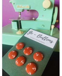 Boutons marins rouges