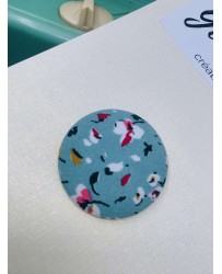Bouton floral bleu