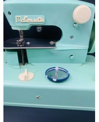 Bouton pois bleu