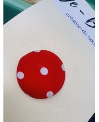 Bouton pois rouge