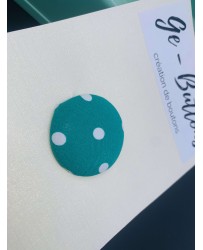 Bouton pois vert