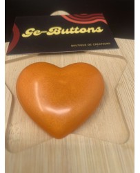 Coeur orange métallisé