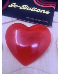 Coeur rouge transparent