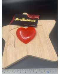 Coeur rouge transparent