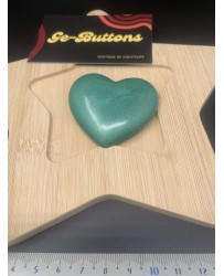 Coeur vert métallisé