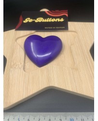 Coeur violet métallisé